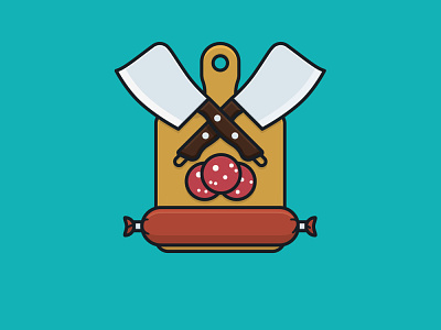 #ColdCutsDay on March 3rd cold cuts icon illustration meat observance vector