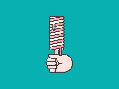 #SomethingOnAStickDay on March 28th ice lolly icon illustration observance popsicle vector