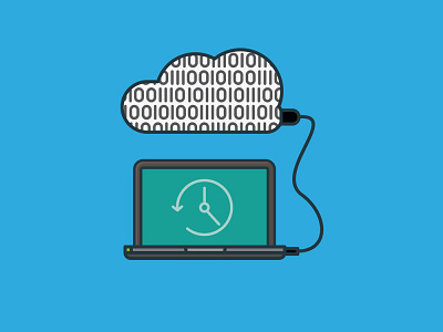 #BackupDay on March 31st backup backup day backup day cloud computer icon illustration laptop observance vector