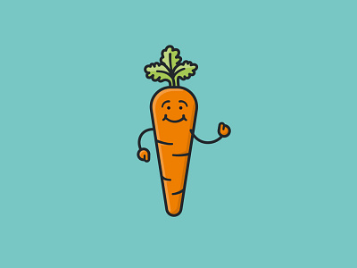 #CarrotDay on April 4th carrot cartoon food icon illustration observance vector