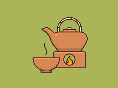 #TeaDay on April 21st cup drink icon illustration observance pot tea vector