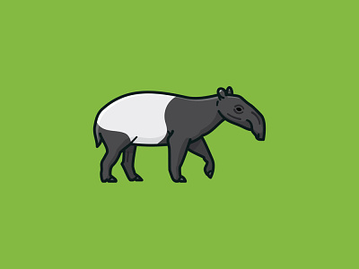 #TapirDay on April 27th calendar icon illustration observance tapir vector