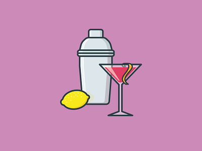 #CosmopolitanDay on May 7th cocktail cosmopolitan icon illustration observance vector