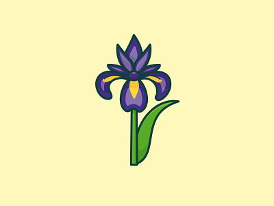 #IrisDay on May 8 flower icon illustration iris observance vector