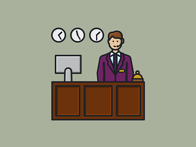 #ReceptionistsDay on May 13th icon illustration observance receptionists day vector