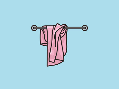 #TowelDay on May 25th icon illustration observance towel towel rail vector