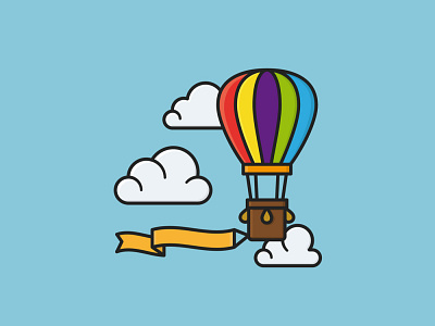 #HotAirBalloonDay on June 5th hot air balloon icon illustration observance vector
