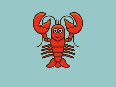 #LobsterDay on June 15th cartoon icon illustration lobster observance seafood vector