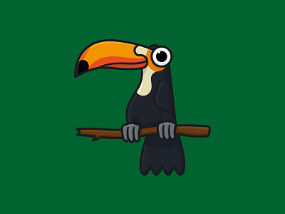 #WorldRainforestDay on June 22nd icon illustration observance rainforest toucan vector