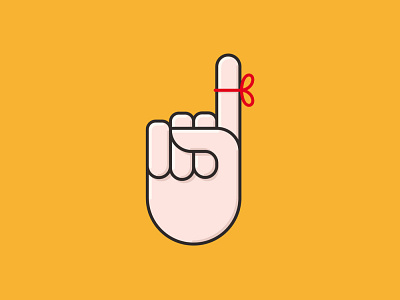 #iForgotDay on July 2 finger icon illustration memory observance string vector