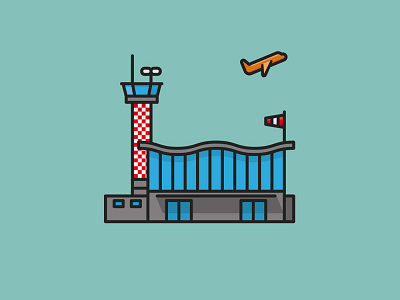 #AirTrafficControlDay on June 6 air traffic airport icon illustration observance vector