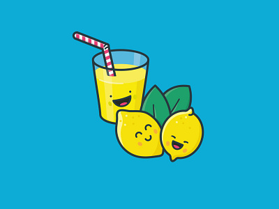 #SCUDDay on July 8 food icon illustration lemon lemonade observance vector