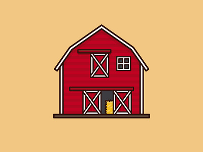 #BarnDay on July 12th barn icon illustration observance vector