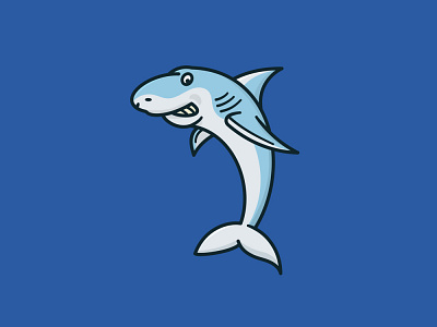 #SharkAwarenessDay on July 14th cartoon icon illustration observance shark vector