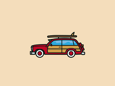 #WoodyWagonDay on July 18th car icon illustration observance vector