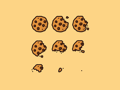 #ChocolateChipCookieDay on August 4th food icon illustration observance vector