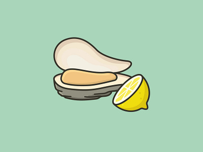 #OysterDay on August 5th food icon illustration observance oyster seafood vector
