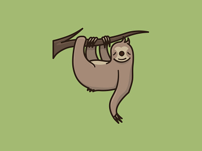 #LazyDay on August 10th icon illustration lazy observance sloth vector
