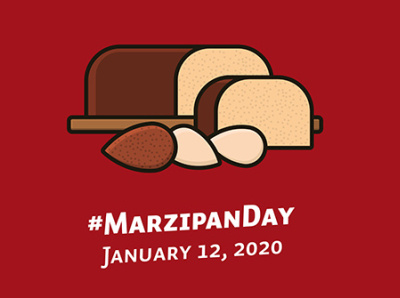 Marzipan Day Illustration calendar food holiday icon illustration marzipan observance vector