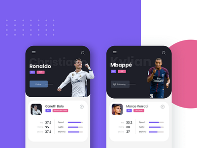 Fantasy League Sports App Design figmadesign football mobile app design sports uiux