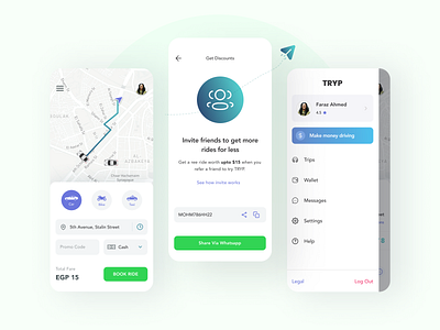 Ride Booking App Design