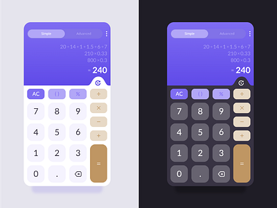 Calculator - Daily UI Challenge #2 branding calculator challenge dailyui design graphic design illustrator logo second serie ui