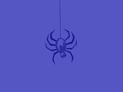 Spider | Illustration flat design illustration scary spider
