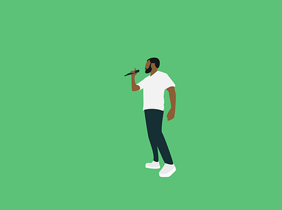 Singer | Illustration concert flat design green illustration illustration digital illustrator singer singing