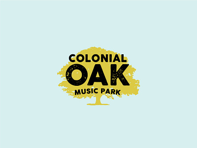 Colonial Oak branding design logo music oak tree