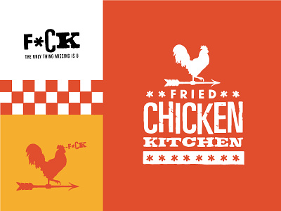 Fried Chicken Kitchen branding chicken design food food truck fried chicken logo
