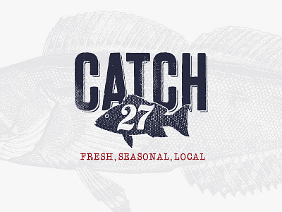 Catch27 branding design fish local logo restaurant restaurant branding seafood