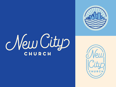 New City Church branding church church logo cityscape design jacksonville jax logo script