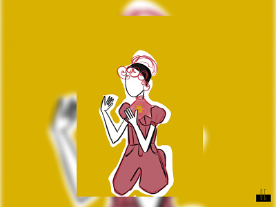 Une princesse moderne character color couleur dessin digitalart illustration procreate