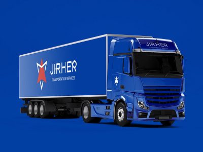 JIRHER | Transportation Services branding design graphic design icon logistics logistics service logo logotype transporation transportation services truck typography