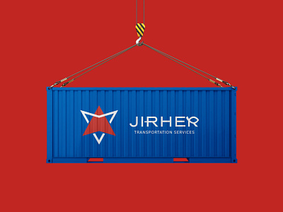 JIRHER Transportation Services brand branding business design graphic design icon logistic services logistics logo logotype transportation transportation services typography