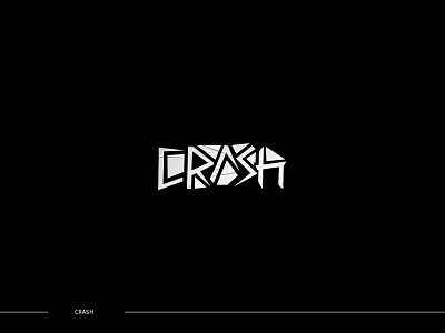 Crash logo branding calligrapgy crash graphic design illustration logo typography