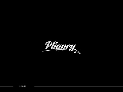 Pliancy typography logo branding calligraphy graphic design illustration logo logo design typography