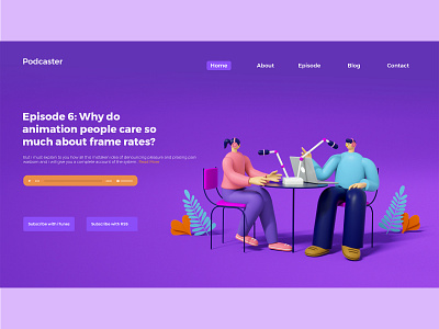 Podcaster Page Concept