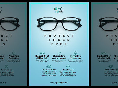 Flyer design for Eyewear company.