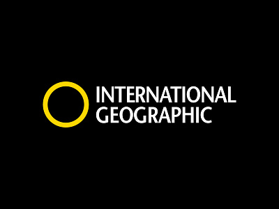 International Geographic black and red black and yellow brand branding design flat graphic design logo logo a day logo challenge logo design logo designer logo inspiration logo mark logo parody logos logotype national geographic rahalarts