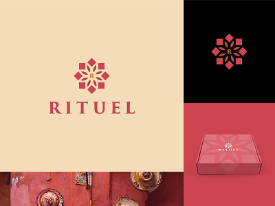 Rituel logo design brand branding design flat graphic design logo logo a day logo challenge logo design logo designer logo inspiration logo mark logos logotype morocco rahalarts red