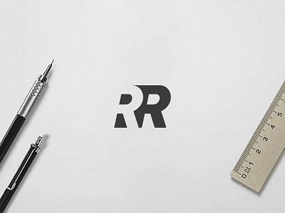 Rr Negative Space Monogram Logo By Rahal Nejraoui On Dribbble