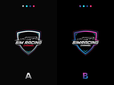 Sim Racing Channel logo design