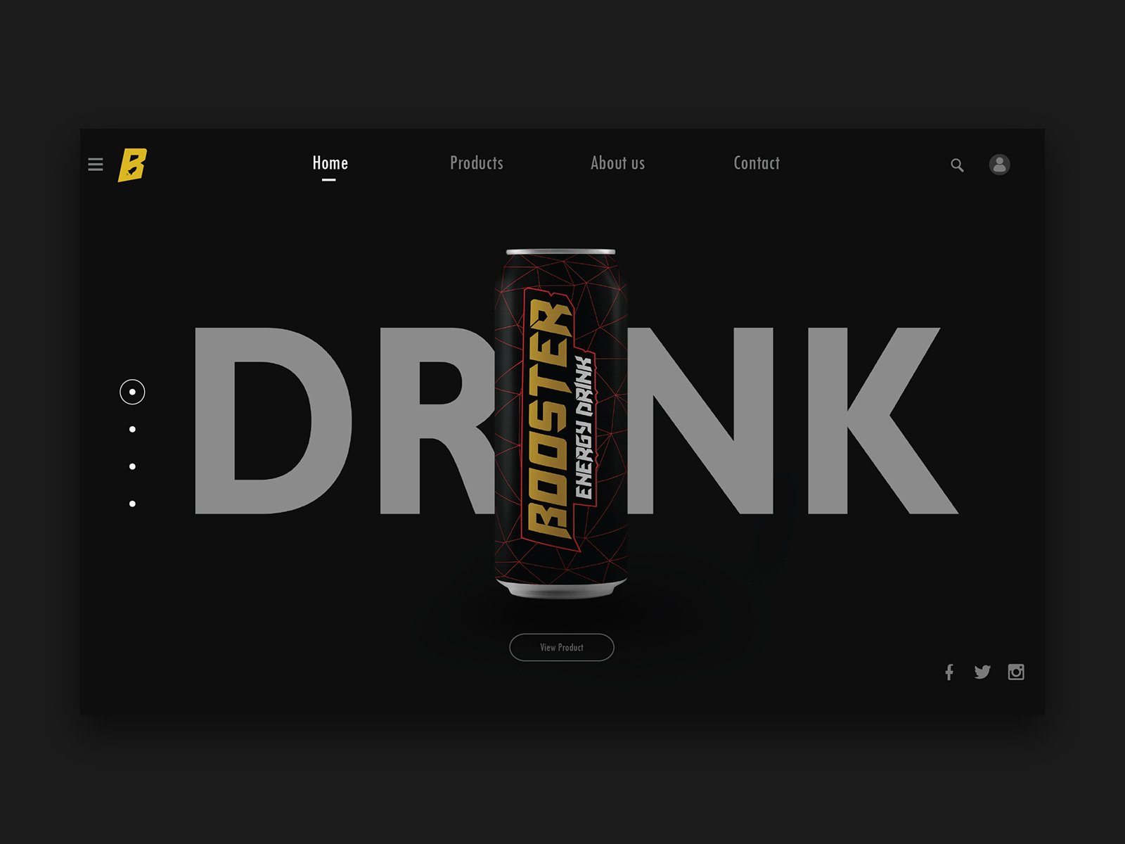 Booster Energy drink by Rahal Nejraoui on Dribbble