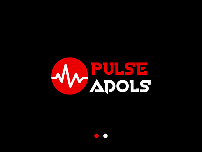 Pulse Adols logo design adols black and red brand branding design flat logo logo a day logo challenge logo design logo designer logo inspiration logo mark logos pulse pulse logo rahalarts red and black red and white