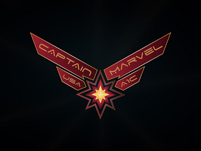 Captain Marvel medal avenger avengers brie larson captain marvel captain marvel fan carol danvers digitalart fan art fanart marvel marvel comics marvel studios mcu medal medals rahalarts vector vector artwork