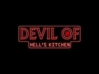 devil of hells kitchen logo design