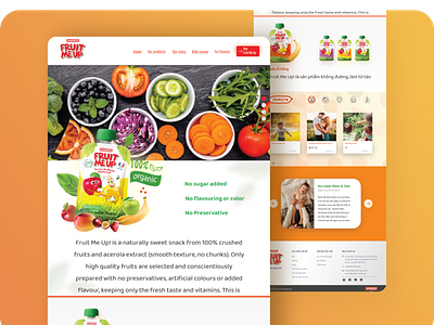 Fruit Me Up design food fruit illustration ui website