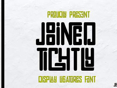 Joined tighly font