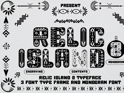 Relic Island 2 design font awesome font design hand drawn lettering logo monograms monongramfont relicksiland typography